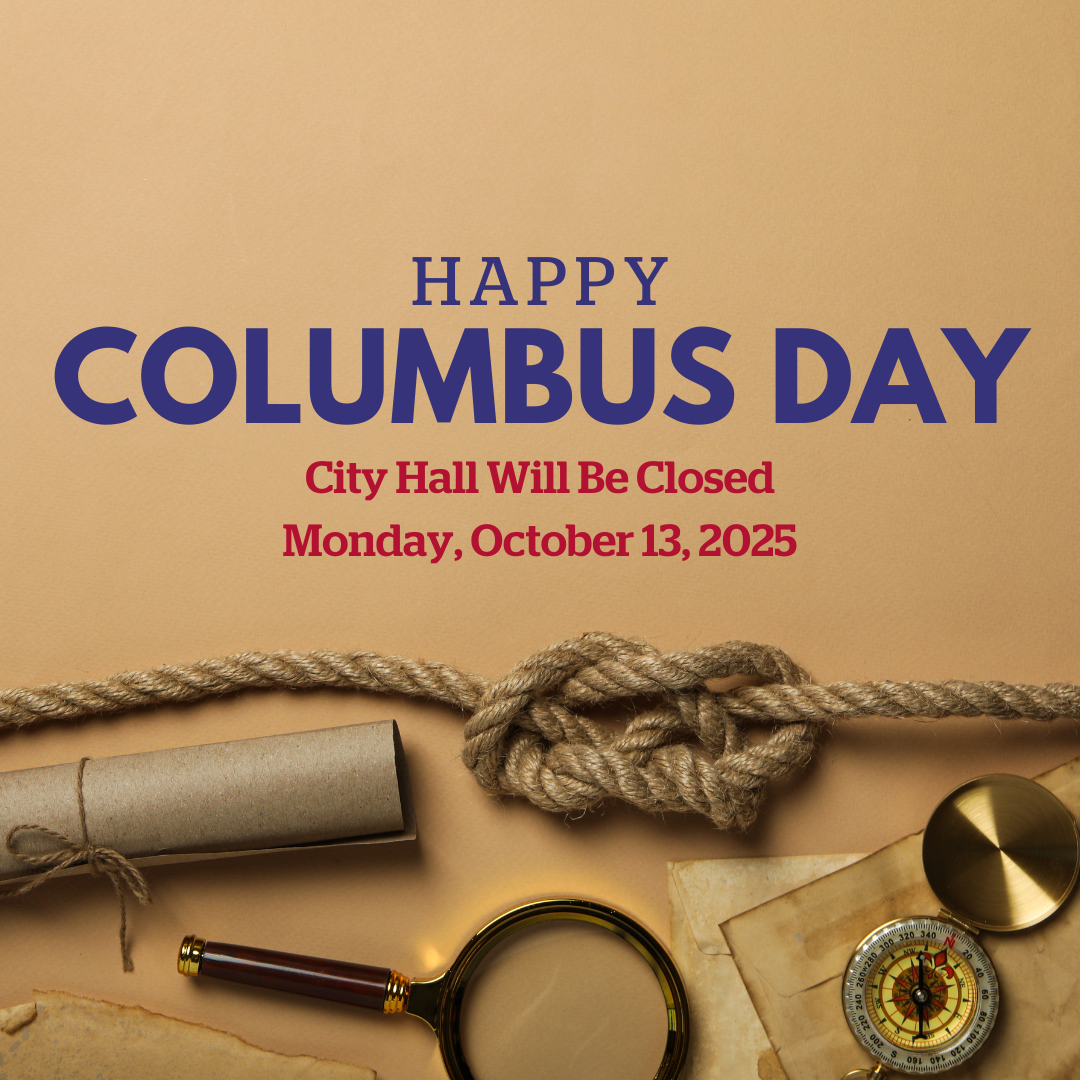 City Hall Columbus Day Closure 2025
