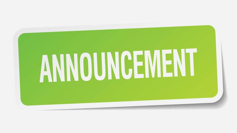 Announcement
