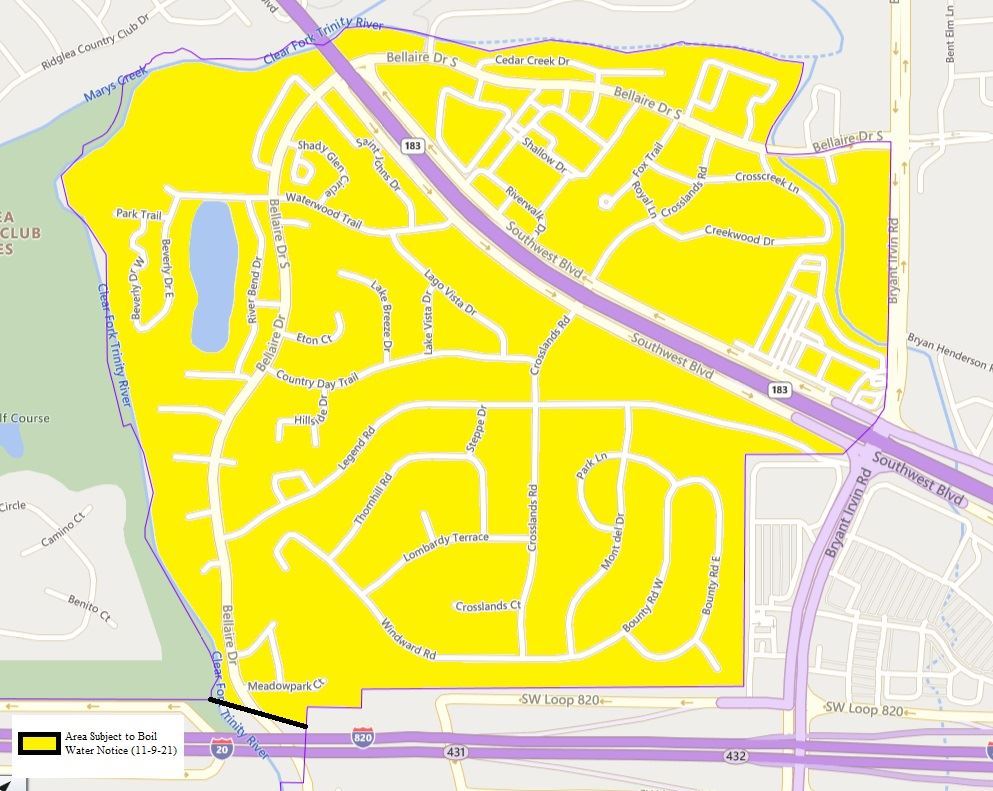 Boil Water Map 110921