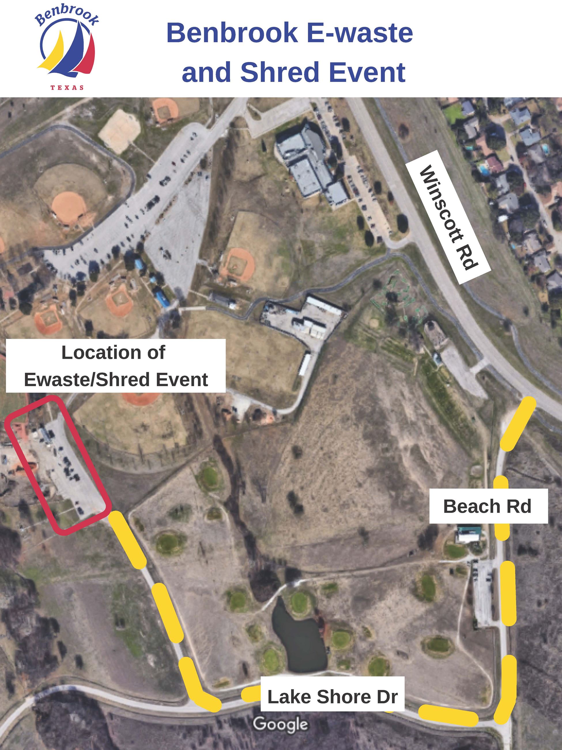 Benbrook EwasteShred Event Map